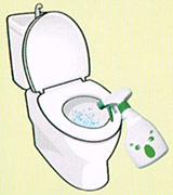 ユーカリ消臭抗菌剤、トイレでのご使用の場合
